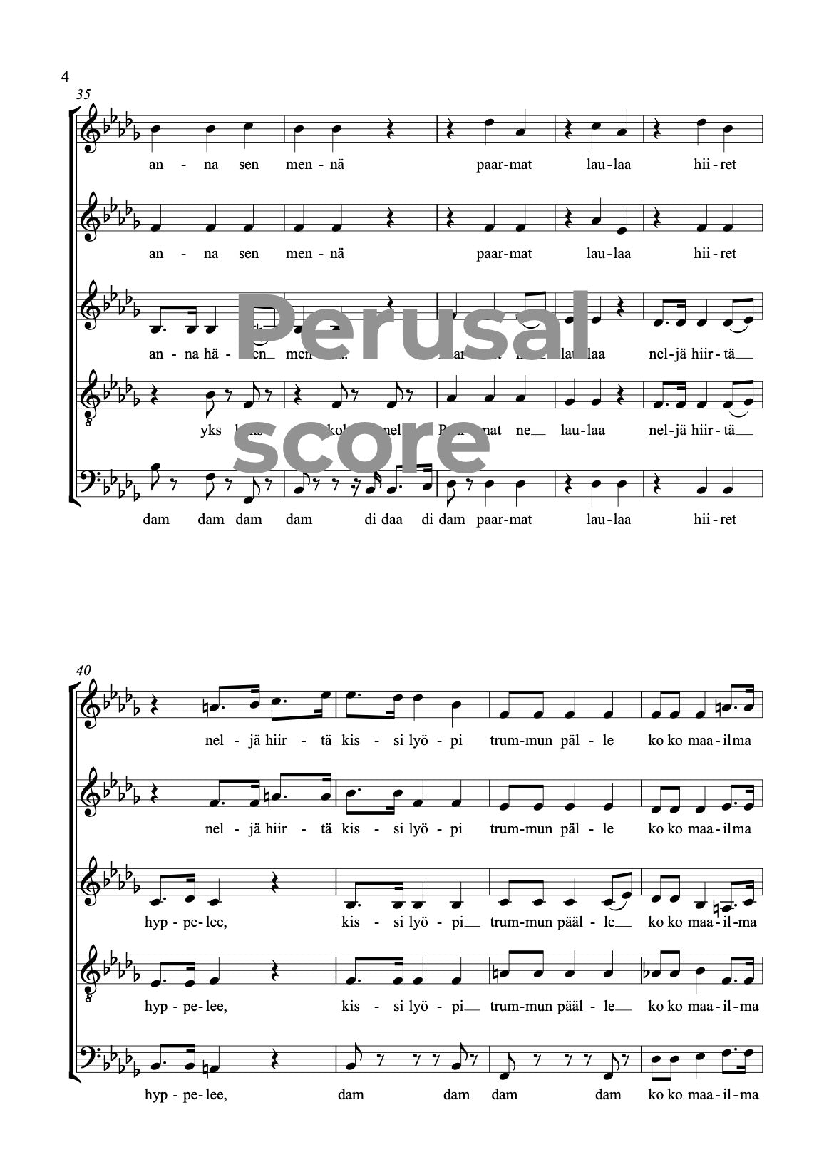Lampaanpolska SATB