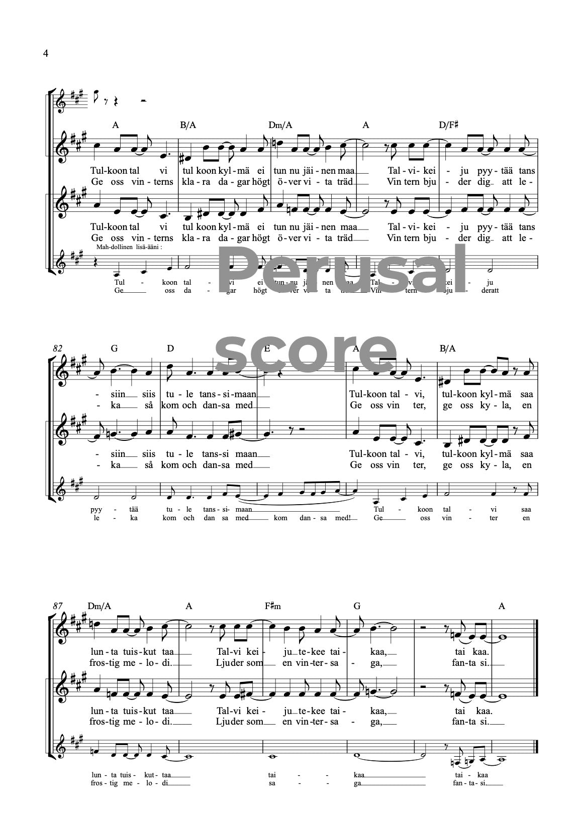 Talvikeiju - Vinterväder SSA