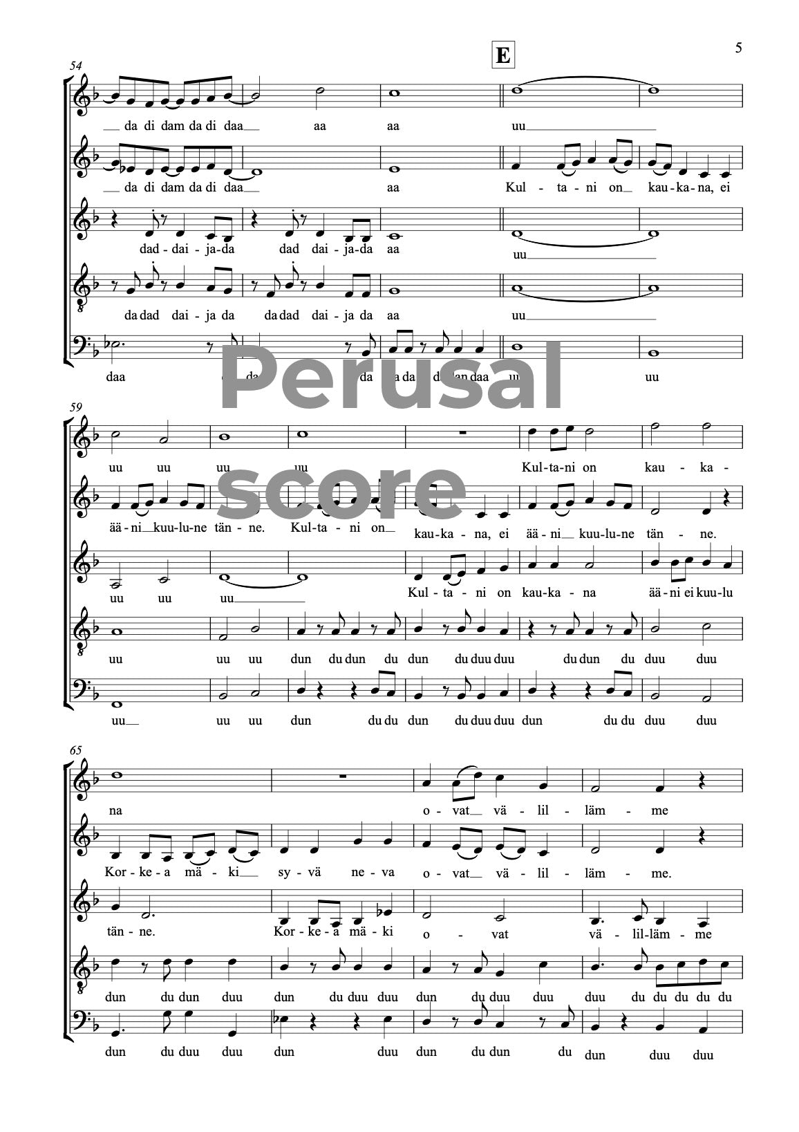 Kultani on kaukana SATB