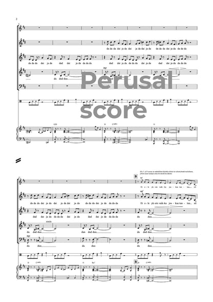 Et ole yksin SATB / S