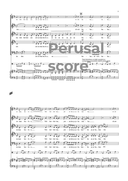 Et ole yksin SATB / S