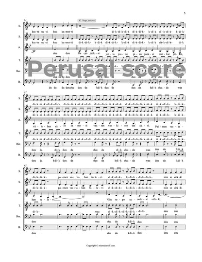 Ketun joululaulu SSATBB