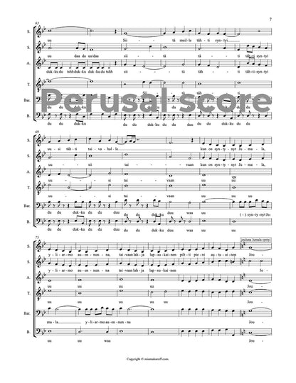 Ketun joululaulu SSATBB