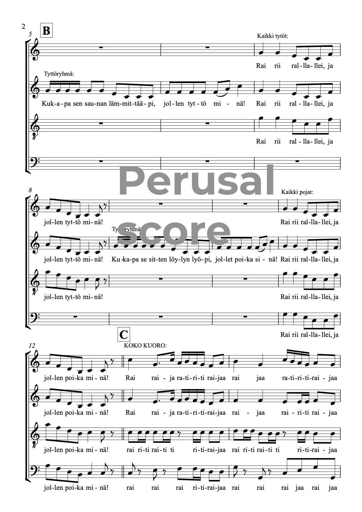 Kukapa se saunan lämmittääpi SATB