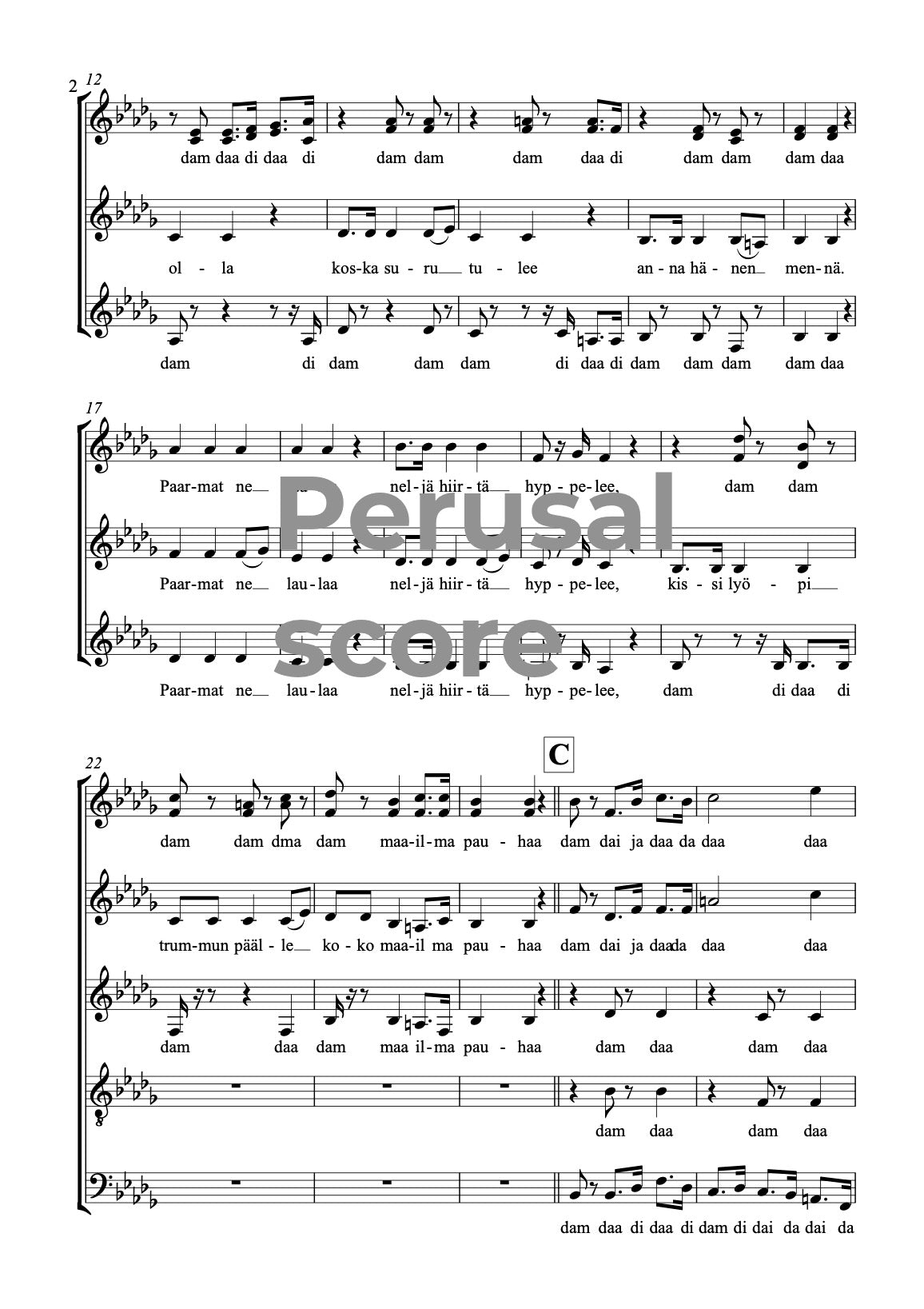 Lampaanpolska SATB