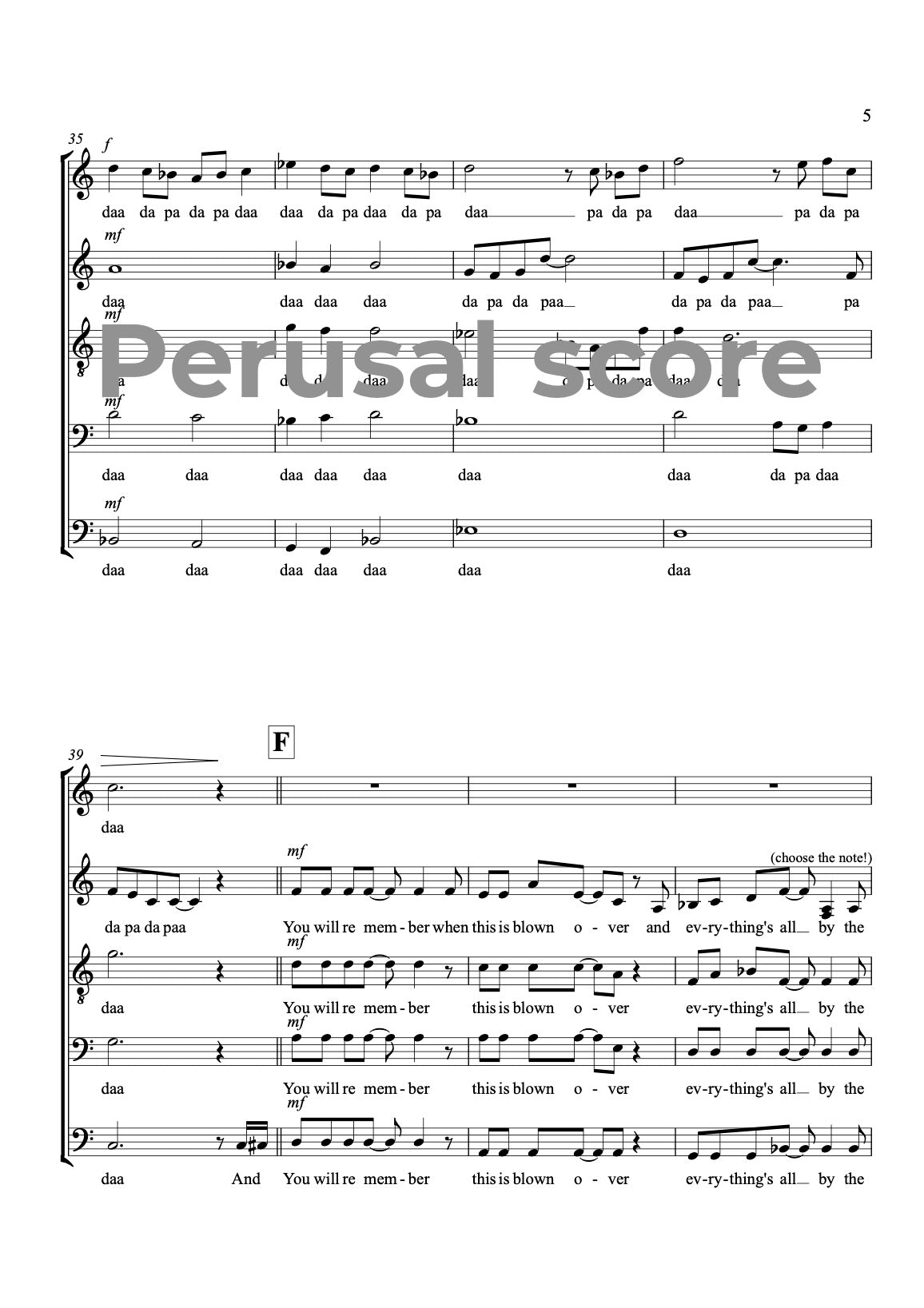 Love Of My Life SATBB