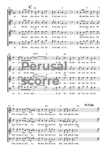 Minun Suomeni SATB
