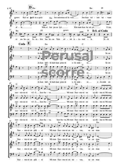 Minun Suomeni SATB