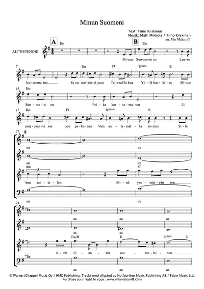 Minun Suomeni SATB