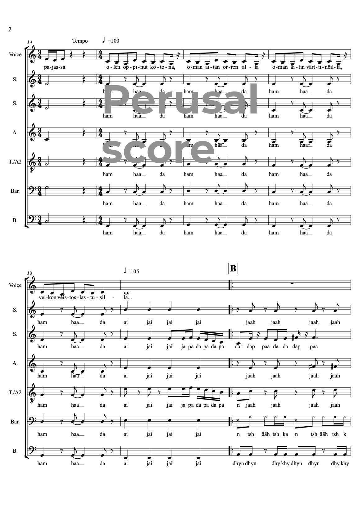 Omat on virret oppimani SSATBB