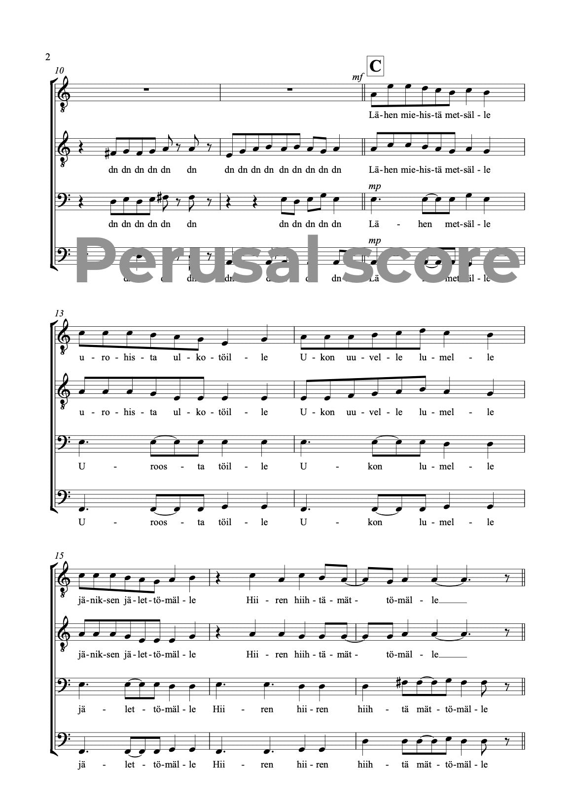 Ota, metsä, mieheksesi TTBB