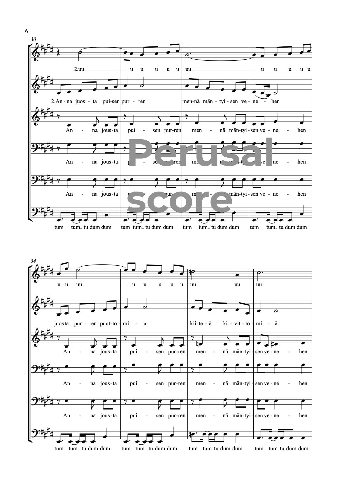 Purrelle tuulta SSATBB