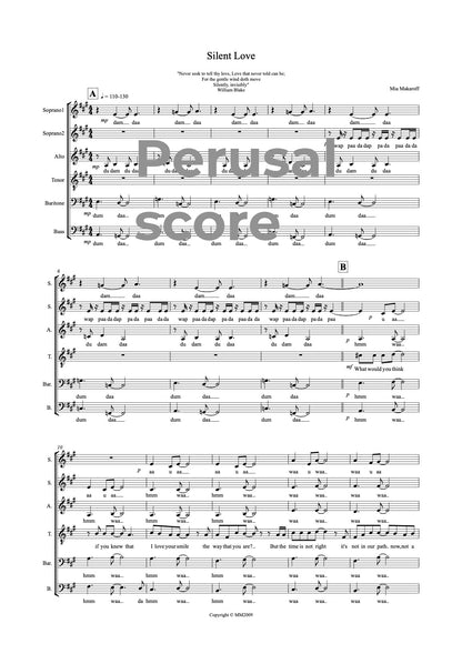 Silent Love SSATBB