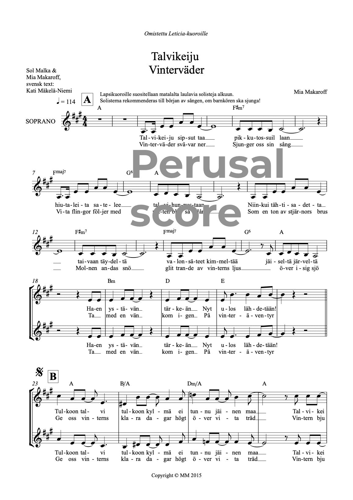 Talvikeiju - Vinterväder SSA