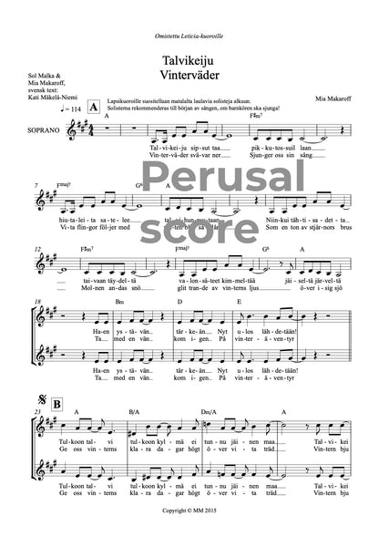 Talvikeiju - Vinterväder SSA