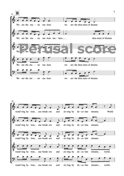 We Are the Music Makers SSATB