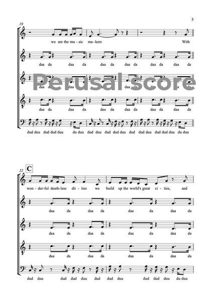 We Are the Music Makers SSATB