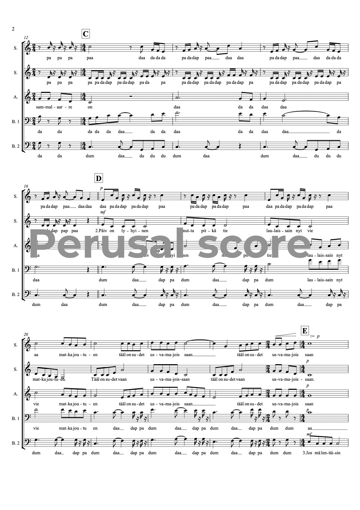 Juokse porosein SSATB