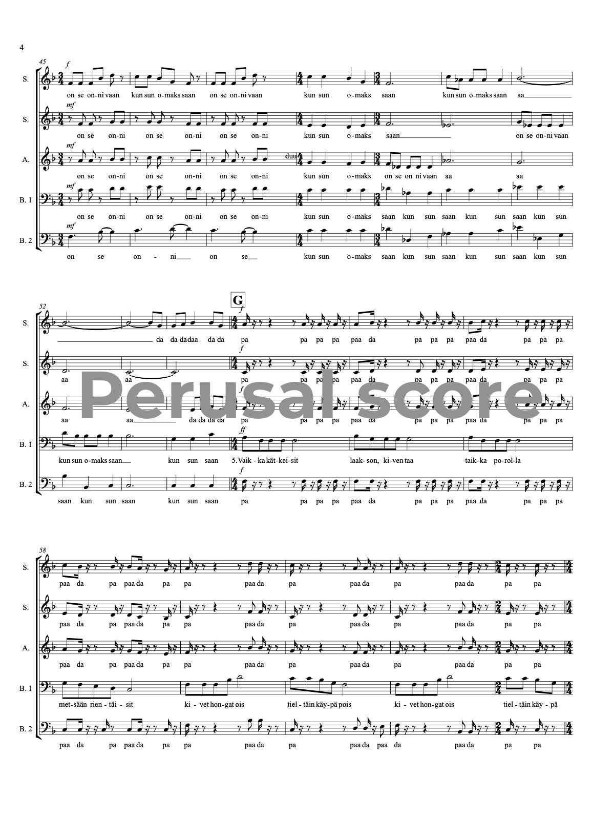 Juokse porosein SSATB