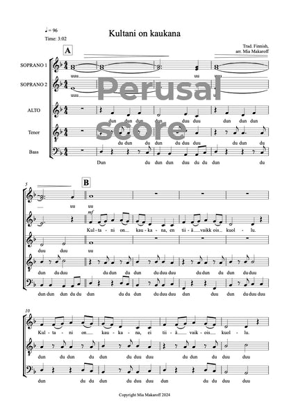 Kultani on kaukana SATB